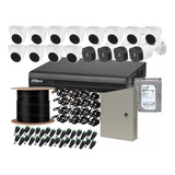 Kit 12 Camaras Domo 4 Bullet Dahua 2mpx 1tb Monitoreo 24/7