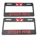 Porta Placas Spiderman Auto Camioneta Universal Kit