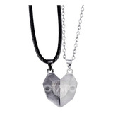 Collar Para Parejas Dije Corazon Iman 2 En 1 Para Compartir 