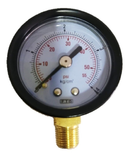 Manometro Seco 0a60 Psi Conex Vert 1/8 Bronce Caratu 1.5 Pul