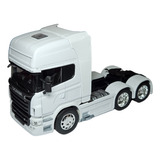 Caminhão Scania V8 R730 6x4 Branco Escala 1/32 Welly