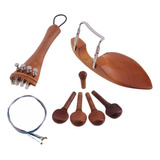 4/4 Piezas For Violín Accesorios Chin Rest Tailpiece