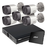 Kit Seguridad Dahua Dvr 8 + 5 Camaras 2mp 1080p + 1tb Purple
