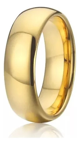 Nuevo Anillo Compromiso De Tungsteno Chapa Oro 18k A200