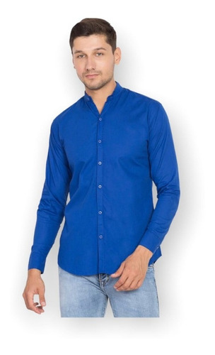 Camisa Cuello Mao Regular Fit