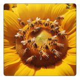 Mousepad Flores Y Abejas Miel Naturaleza Bees M1