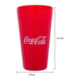 Copo Coca-cola  450 Ml Conj. Kit C/5  Peças-nadir-vermelho