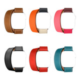 Pulseira Couro Double Tour Para Apple Watch 38mm 42mm 44mm