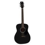 Guitarra Acústica Cort Af510 Black Satin Con Funda - Plus