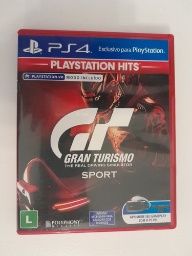 Gran Turismo Sport Ps4 Mídia Física 