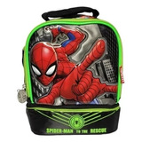 Lonchera Termica Ruz Spiderman Hombre Araña 174522 Rescue Color Negro