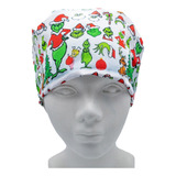 Gorro Médico Quirúrgico De Tela Antifluido - Navidad Grinch