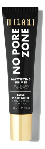 Primer Milani No Pore Zone Mattifying Lily+bamboo Extracts Tono Del Primer Blanco