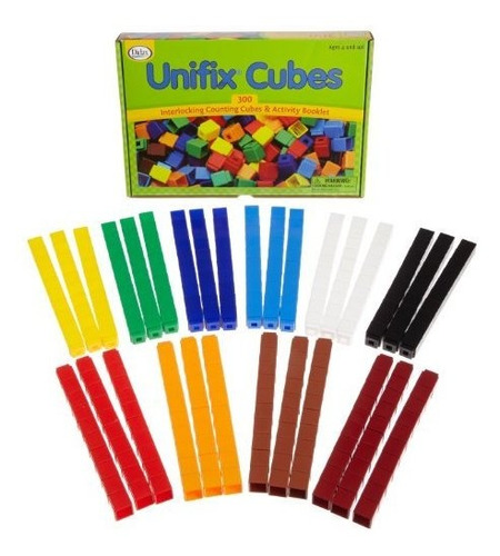 Cubos Unifix - Paquete De 300 - 10 Colores