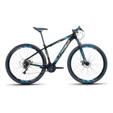 Mountain Bike Alfameq Half Aro 29 21  24v Freios De Disco Mecânico Câmbios Shimano Tourney Tz500 Y Shimano Tourney Tz31 Cor Preto/azul