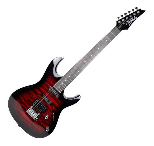 Guitarra Ibanez Superstrato Gsa60qa Red Burst Vermelha 6c