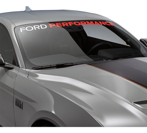 Sticker Ford Performance Parabrisas Fondo Transparente