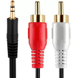 Cable Rca Mini Plug Audio Auxiliar Macho 3,5 Mm 1.5 Mts