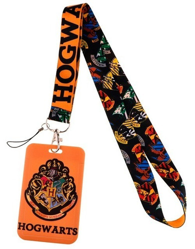 Porta Carnet Identificación Y Lanyard Hogwarts Harry Potter 