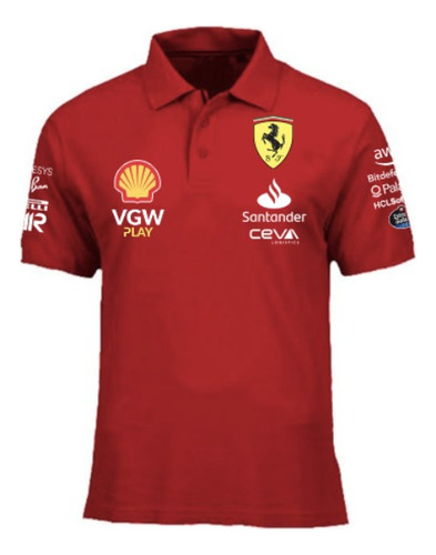 Polera Pique Ferrari 2023 F1 