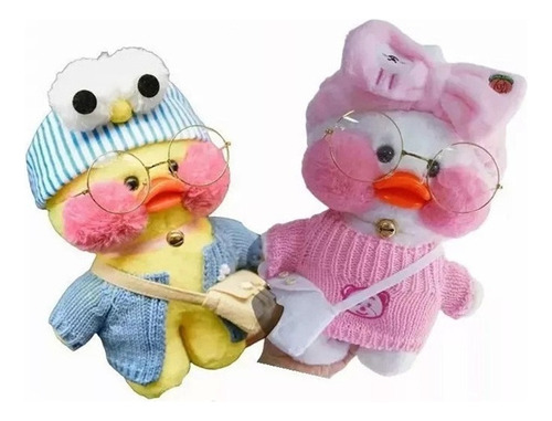 Kit 2 Peluche Pato Lalafanfan, Regalo Para