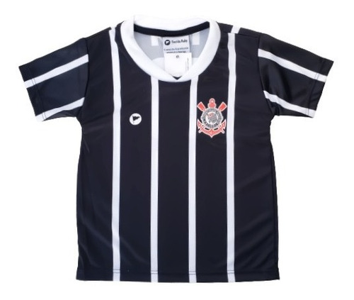 Camisa Corinthians Oficial Infantil Listrado Torcida Baby