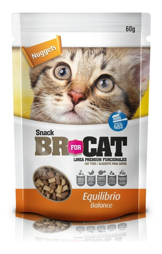 Snack Gatos Br For Cat Nuggets Equilibrio X 60 Gr