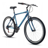 Bicicleta Aro 26 Masculina 21 Marchas Houston Foxer Hammer Cor Azul-escuro Tamanho Do Quadro Dimensões Reforçadas, Aço Carbono, Rígido Tipo Diamante