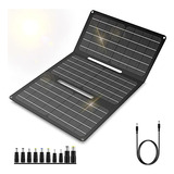 Cargador De Panel Solar Plegable Portatil De 30 W Para Acamp