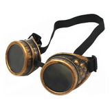 Weichuan New Sell Vintage Steampunk Goggles Gafas Cosplay Pu