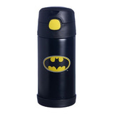 Garrafa Batman Térmica Infantil Metal Com Canudo Oficial Dc