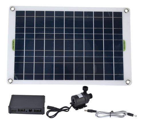 Kit De Agua De Bomba De Estanque Solar 50w Panel 800l/h 12v