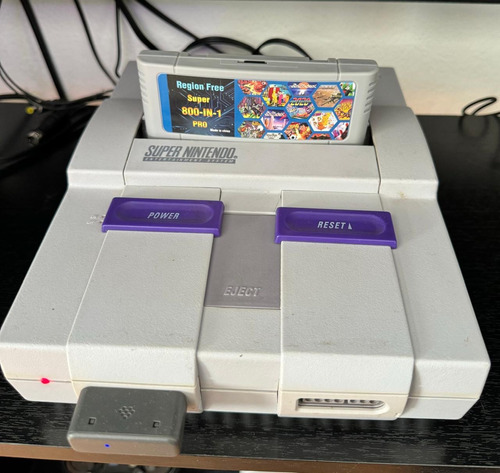 Super Nintendo Original + Everdrive + Joypad Bluetooth 8bitd