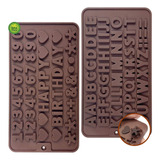 Moldes De Silicona Walfos Con Letras Y Números Para Chocolat