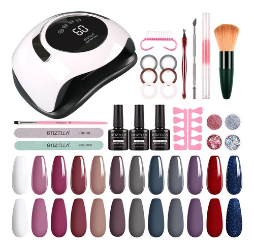 Btiztlla Kit De 35 Esmaltes De Uñas De Gel Con Luz Uv De 1.