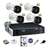 Kit 4 Cameras Intelbras Full Hd Cftv Segurança Residencial 