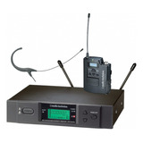 Microfone Sem Fio Audio Technica Atw 3192bd Uhf Headset Bk Cor Preto