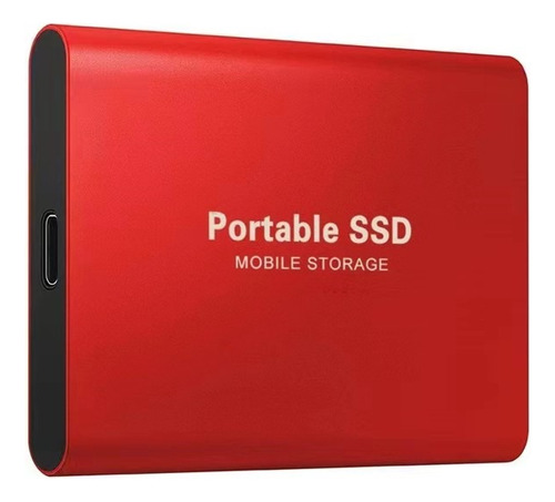 Ssd 2tb Usb 3.1 Tipo Mini Disco Portátil Sólido Externo Roj