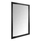 Espejo Rectangular Para Pared, Borde Decorativo, Color Negro