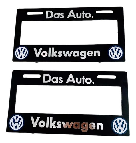 Porta Placas Para Auto Marca Volkswagen (2 Piezas)