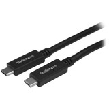 Cable Usb Tipo-c 10 Gbps 50cm Negro Compatible Thunderbolt 3