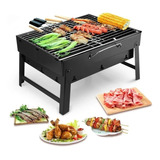 Parrillera Barbacoa Portatil Asado Grill Plegable 43x30 Cm