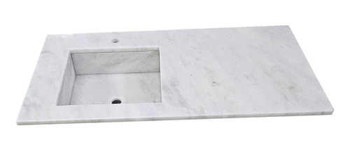 Mesada Baño 100x51cm  Marmol Blanco Turco Sale