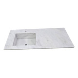 Mesada Baño 100x51cm  Marmol Blanco Turco Sale