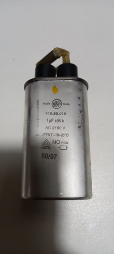 Capacitor 1uf 3% 2100v Microondas Made In Italy 