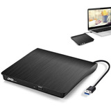 Gravador Cd/dvd Externo Usb 3.0 Slim Mac Note Ultrabook Pc