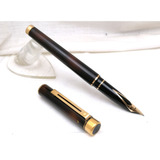 Sheaffer Targa 1032 Pluma Fuente Laca Tortoise Shell Oro 14k