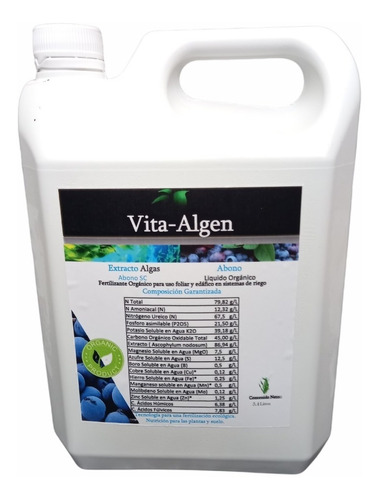 Abono Orgánico - Extracto De Algas - Galón 3,4 Litros