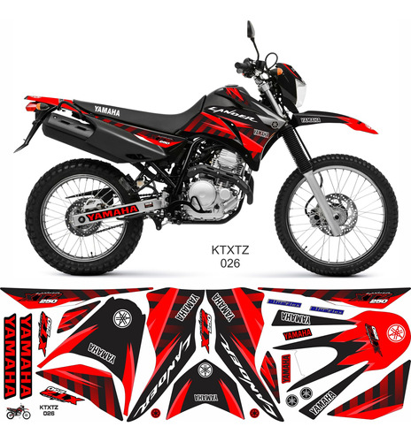 Adesivos Moto Yamaha Lander 250 2009 A 2019 Kit 26