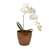  Vasinho Cachepo N.2 Vaso Decoração Luxo Orquidea Não Quebra